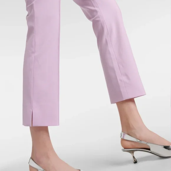 NWT. VERONICA BEARD Kean Cropped Pant In Barely Orchid - Picture 10 of 14